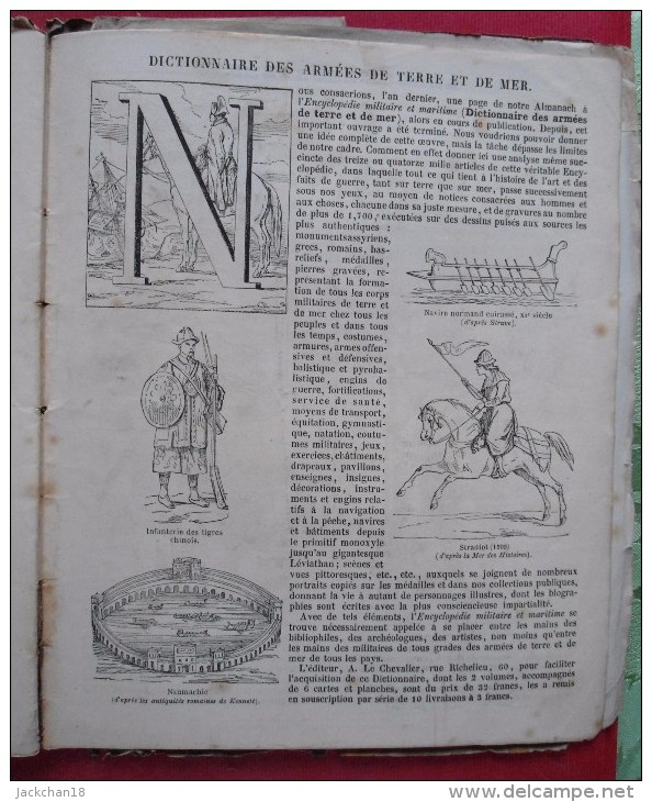 - ALMANACH D'ILLUSTRATIONS MODERNES 1865 - PAGNERRE LIBRAIRE EDITEUR PARIS RUE DE SEINE -