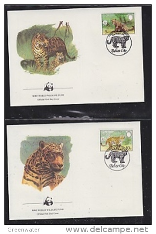 Belize 1983  WWF /  Jaguar  4v 4 FDC (W683) - Unused Stamps