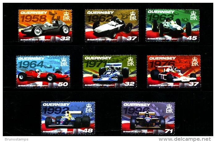 GUERNSEY - 2007  BRITISH  F1  CHAMPIONS  SET  MINT NH - Guernesey