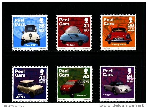 ISLE OF MAN - 2006  PEEL CARS  SET MINT NH - Isola Di Man