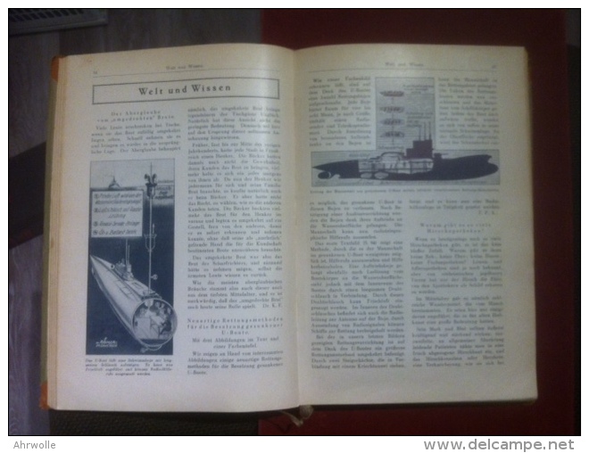 Buch Welt Und Wissen 1930 Berlin Schöneberg Mit Technik U-Boot Gasschutz Bustyp London - 5. Guerres Mondiales