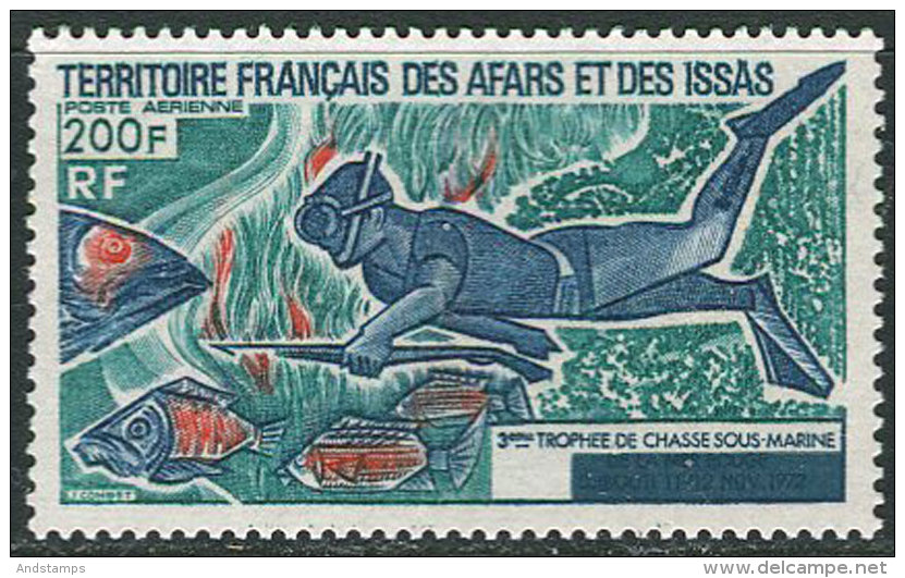 Afars Et Issas 1974. Michel #102 MNH/Luxe. Championships In Underwater Fishing (Ts18) - Poissons