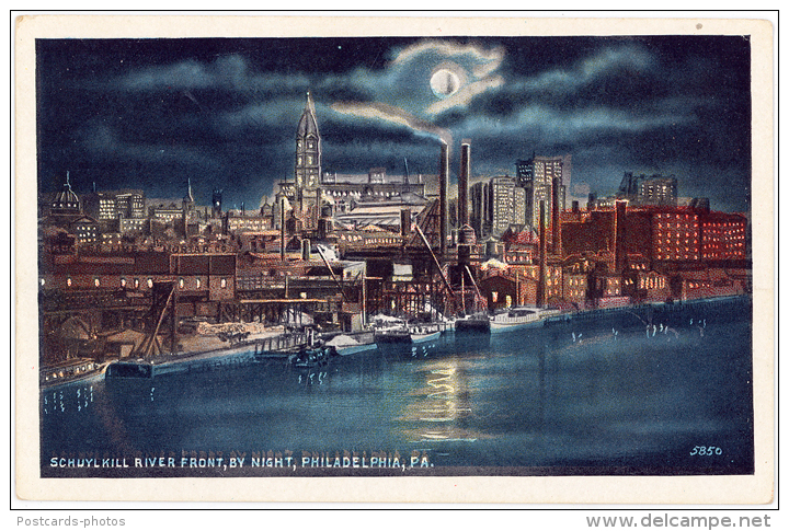 SCHUYLKILL RIVER FRONT BY NIGHT PHILADELPHIA PA - United States - Sonstige & Ohne Zuordnung