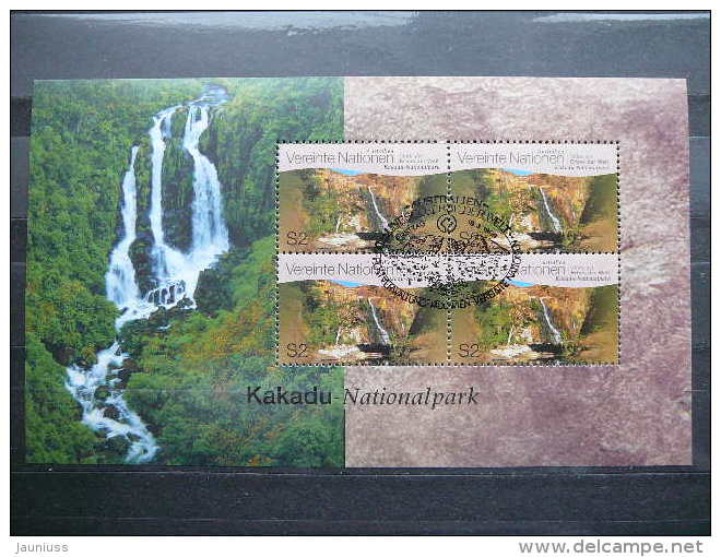 United Nations UN Vienna Austria 1999 Block Used # Nationalpark Kakadu (Australia) - Usados