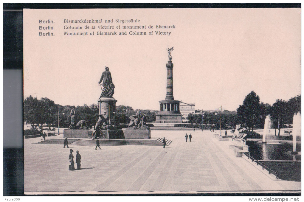 Berlin - Siegessäule Und Bismarckdenkmal - Tiergarten