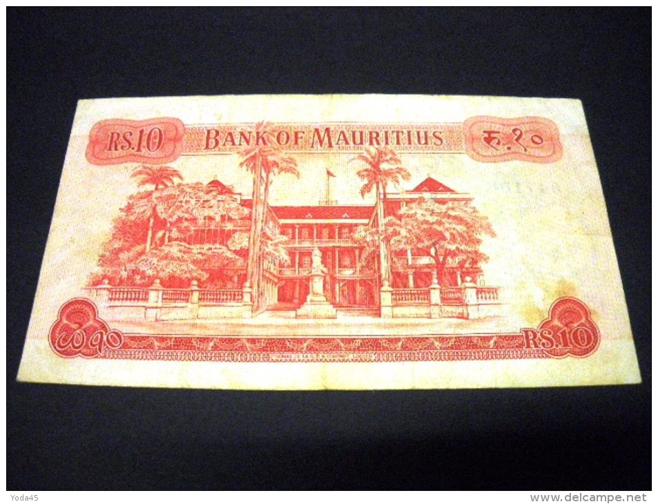 MAURICE 10 Rupees 1967, Pick N°31 C, MAURITIUS - Maurice