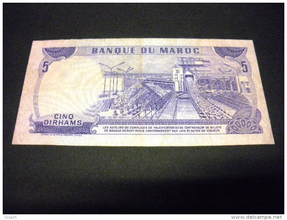 MAROC 5 Francs 1970, Pick N°56 A, MOROCCO - Maroc