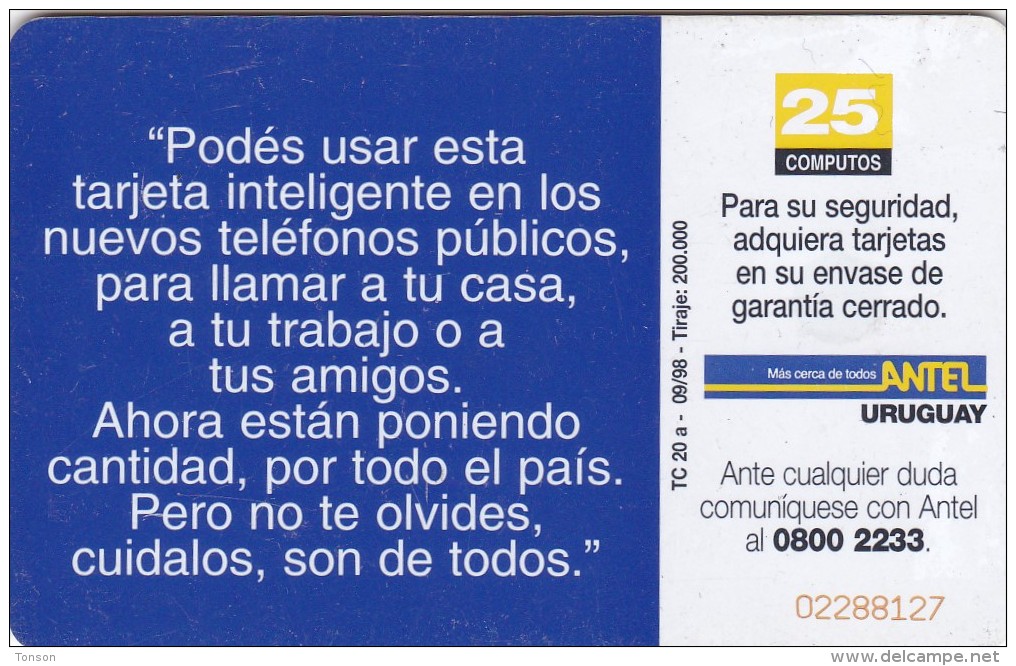 Uruguay TC 020a, Niños, 2 Scans. - Uruguay