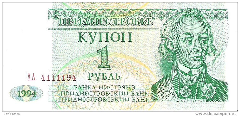 Transnistria - Pick 16 - 1 Ruble 1994 - Unc - Autres - Europe