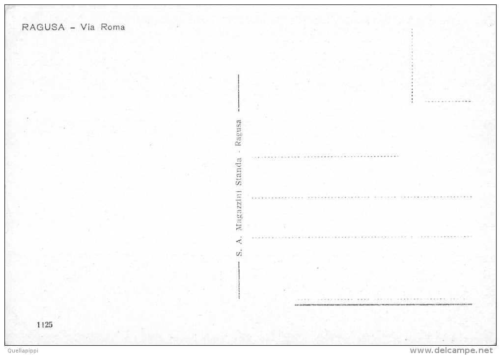 03590 "RAGUSA - VIA ROMA" ANIMATA.  CART. NON  SPED. - Ragusa