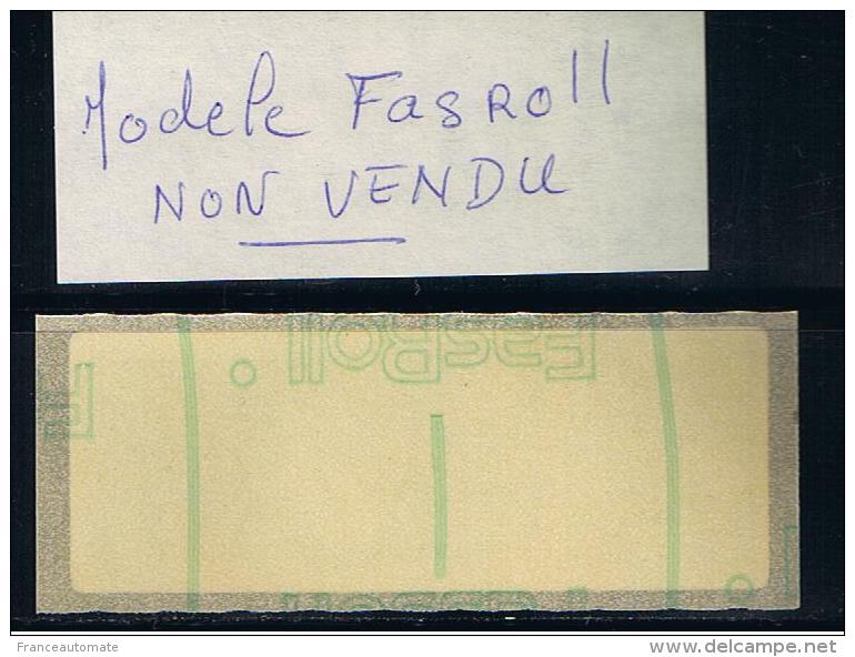 ATM, LISA 1, PAPIER CARRIER SUPPORT FASROLL,  RECU EN ANGLAIS   VALEURS DE BASE, 0.10 Sans Mention - 1985 Papier « Carrier »