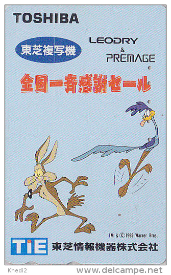 Rare Télécarte Japon - BD COMICS - WARNER BROS - ROAD RUNNER & COYOTE -  Japan Phonecard Telefonkarte - BD