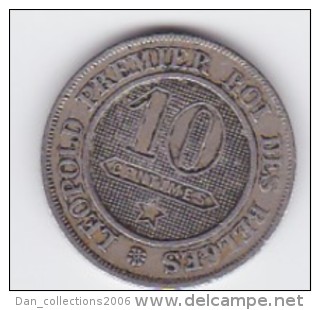 BELGIQUE LEOPOLD Ier   10 CENTIMES  ANNEE 1861 TYPE CUPRO-NICKEL   LOT 256 - 10 Centimes