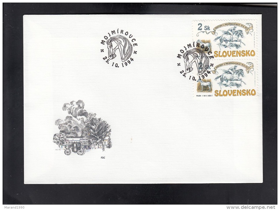 SLOVAKIA, 1994, FDC ** - Pferde