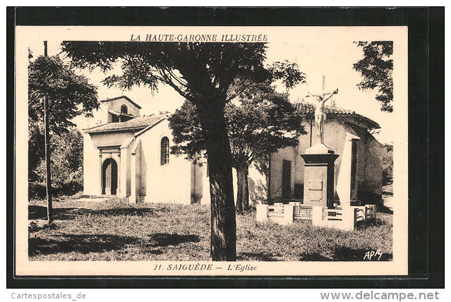 CPA Saiguéde, L'église - Autres & Non Classés