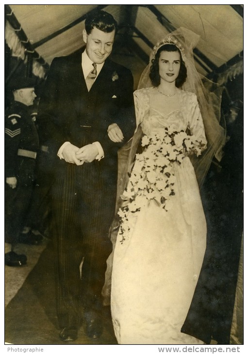 Royaume Uni Londres Mariage Edward Stanley Earl Of Derby Lady Isabel Milles-Lade Ancienne Photo 1948 - Famous People