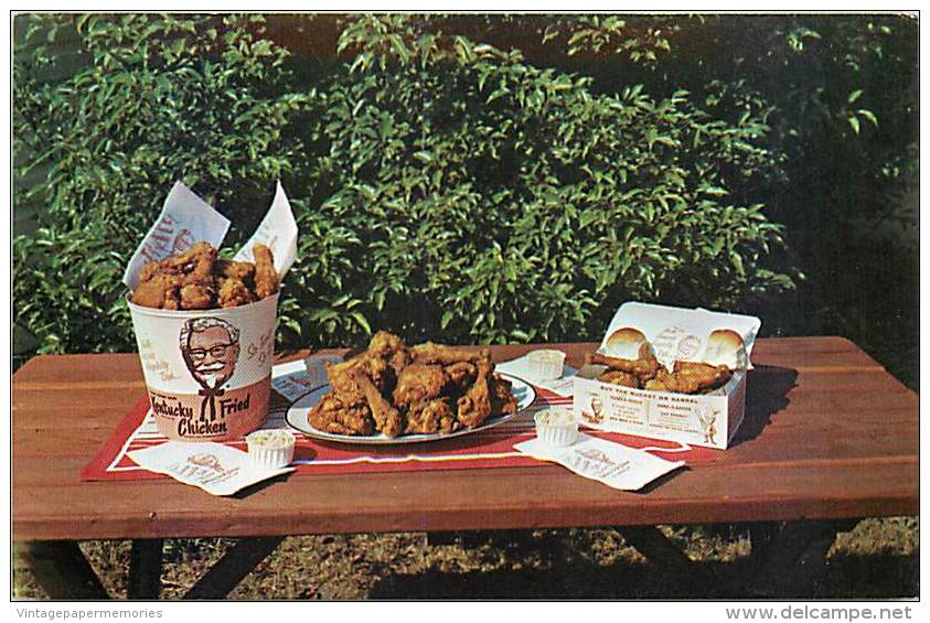 201461-Advertising Postcard, Kentucky Fried Chicken, KFC Promo, M Cee Bishop No 40,731F - Advertising