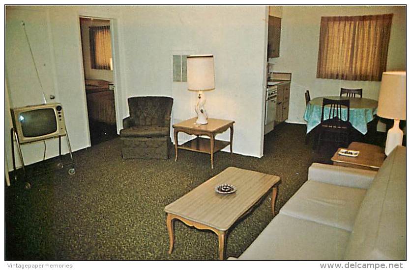 257529-Florida, Fort Lauderdale, Sea Village Apartment Motel, Room Interior, Don Studios By Dexter Press No 46675-C - Fort Lauderdale