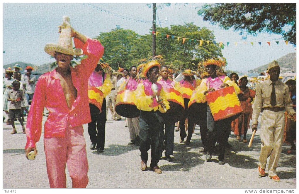 AMERIQUE---ANTILLES--VIERGES--roas´-a-time-bam-bou-shay´´ Carnival Time In St. Thomas---voir 2 Scans - Vierges (Iles), Amér.