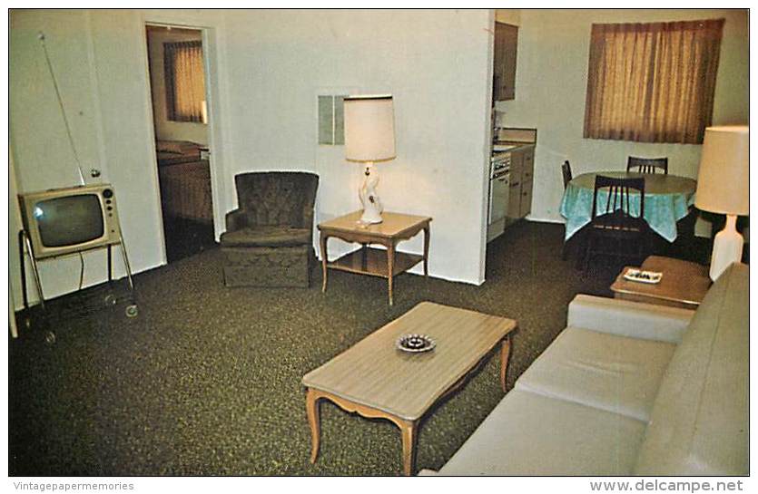 257531-Florida, Fort Lauderdale, Sea Village Apartment Motel, Room Interior, Don Studios By Dexter Press No 46675-C - Fort Lauderdale