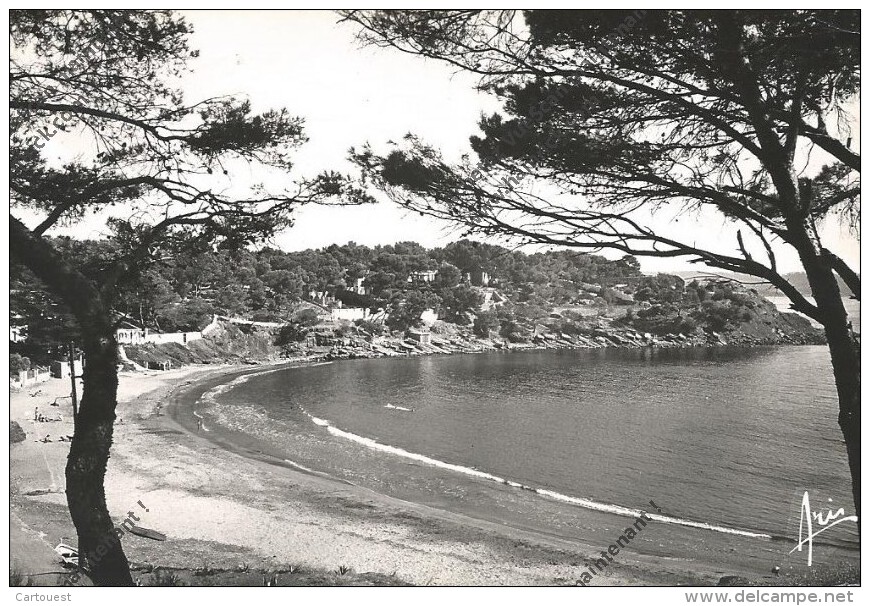 CPSM  83 LA SEYNE SUR MER LA PLAGE FABREGAS 1957 - La Seyne-sur-Mer