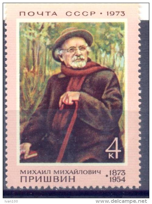 1973. USSR/Russia, M. Prishvin, Writer, 1v, Mint/** - Unused Stamps