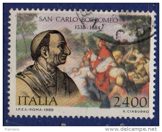 PIA - ITA - 1988 : 450° Della Nascita Di San Carlo Borromeo  - (SAS 1852) - 1981-90: Usati