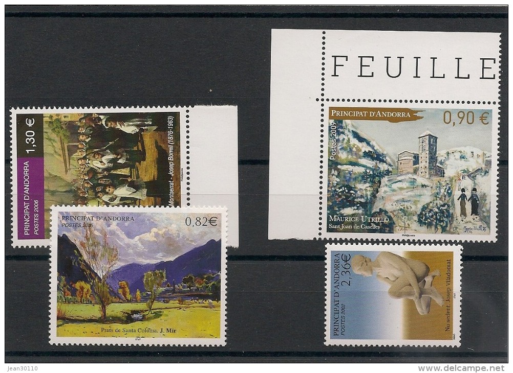 ANDORRE  Art Années 2002/06  Lot** - Ungebraucht