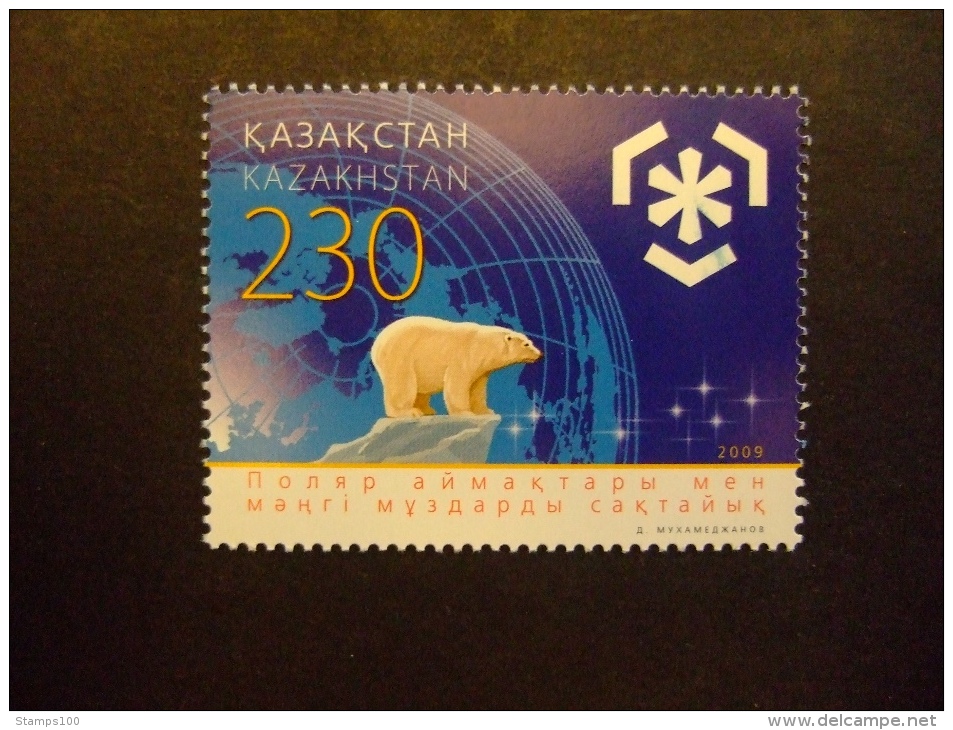 KAZAKHSTAN 2009  POLAR YEAR  IPY International Polar Year 2009  MNH **  (0531-110) - Preservare Le Regioni Polari E Ghiacciai