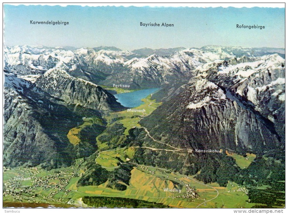 Achenseegebiet - Panorama Jenbach Maurach Pertisau Wiesing - Ca 1980 - Achenseeorte