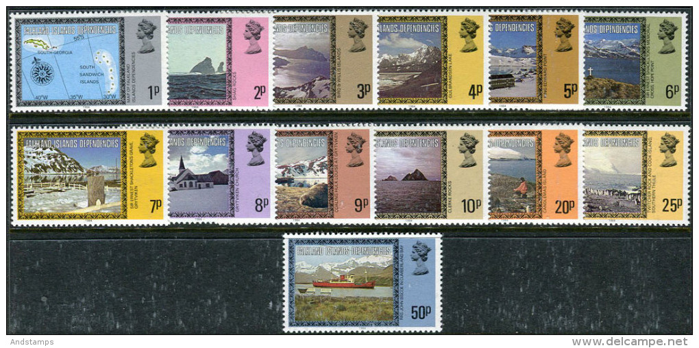 Falkland Isl. Dependencies 1984. Michel #78/90-II MNH/Luxe (TS15) - Falklandeilanden