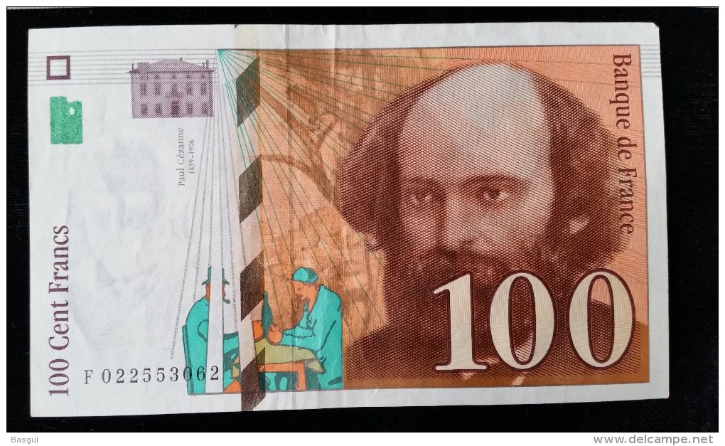 Billet 100 Francs "Cézanne  -1997,  F.022 - 100 F 1997-1998 ''Cézanne''