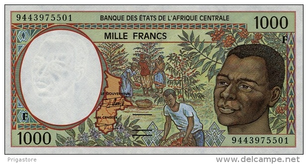 East African States - Afrique Centrale Centrafrique 1994 Billet 1000 Francs Pick 302 B Neuf UNC - Centrafricaine (République)