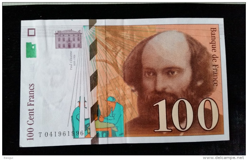 Billet 100 Francs "Cézanne  -1998, T .041 - 100 F 1997-1998 ''Cézanne''