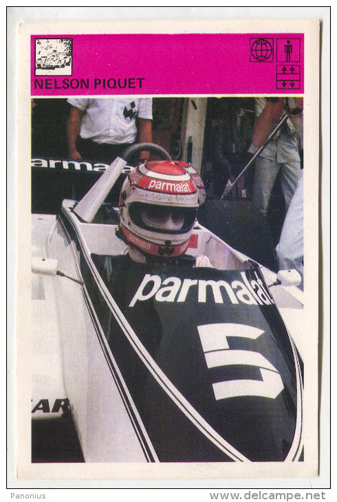 F1 - NELSON PIQUET, SVIJET SPORTA, Trading Card - Grand Prix / F1