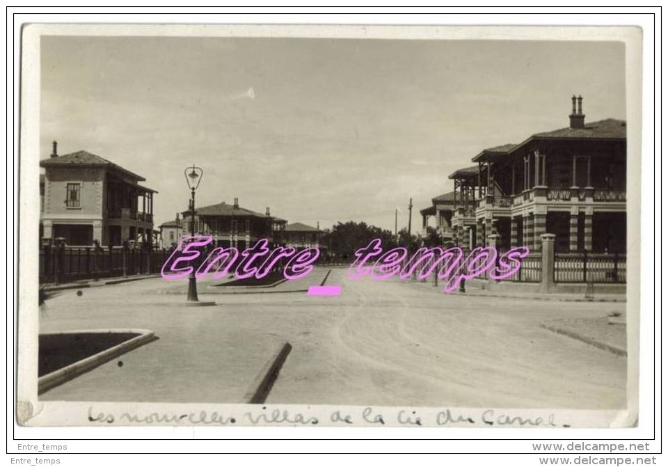 Carte Photo Egypte Villas Compagnie Du Canal - Suez