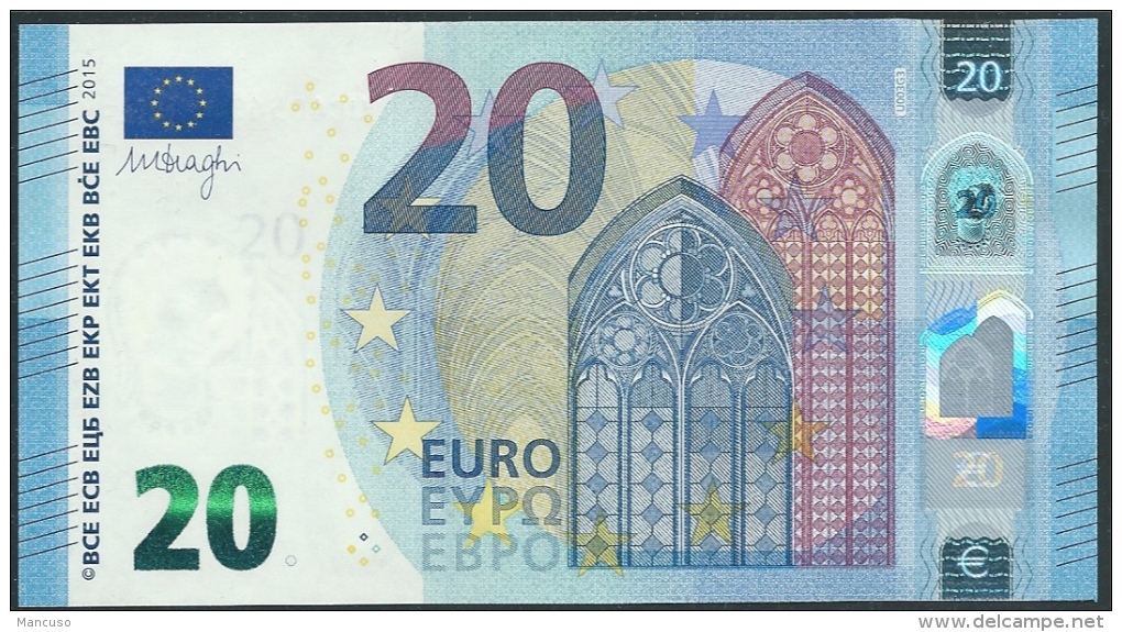 € 20  FRANCE  UC U003 G3  DRAGHI UNC - 20 Euro