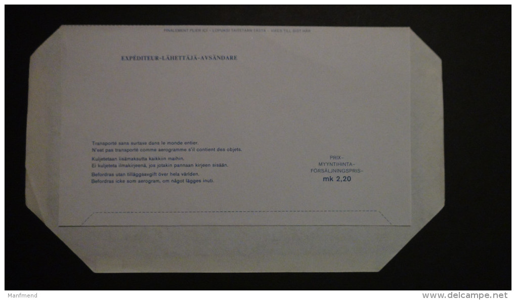 Finland - 1984 - Mi: LF 16* - Postal Stationery - Look Scan - Entiers Postaux