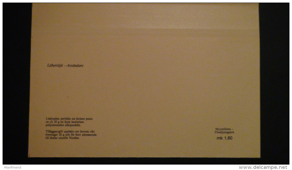 Finland - 1984 - Mi: PB 3* - Postal Stationery - Look Scan - Postal Stationery