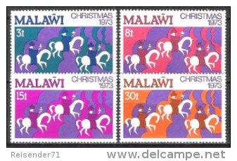 Malawi 1973 Religion Christentum Feiertage Weihnachten Christmas Heilige Drei Könige Morgenland, Mi. 207-0 ** - Malawi (1964-...)