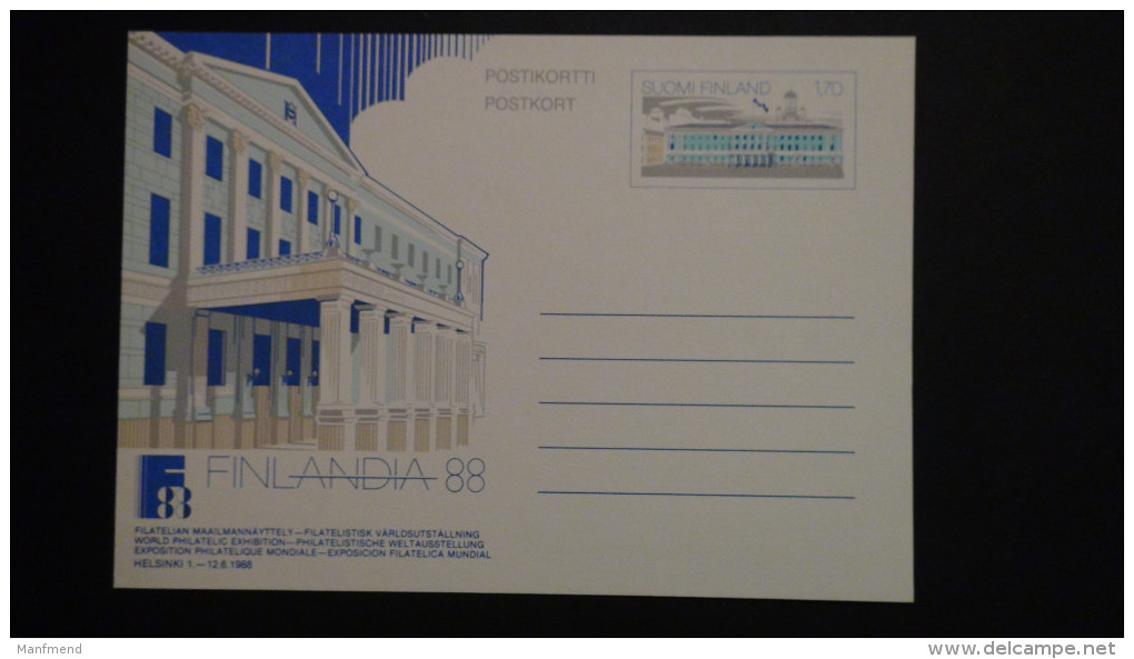 Finland - 1987 - Mi: P 160* - Postal Stationery - Look Scan - Ganzsachen