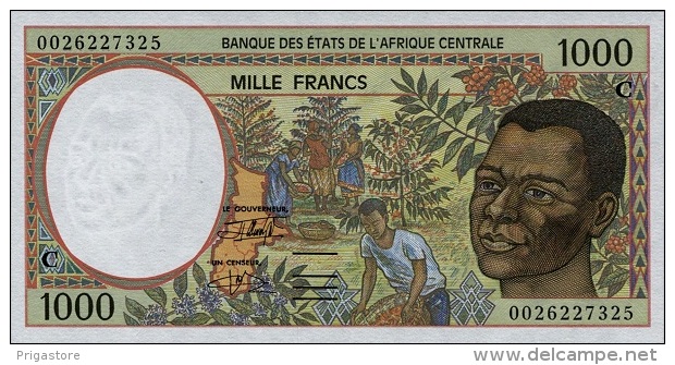 East African States - Afrique Centrale Congo 2000 Billet 1000 Francs Pick 102 G Neuf 1er Choix UNC - Republiek Congo (Congo-Brazzaville)