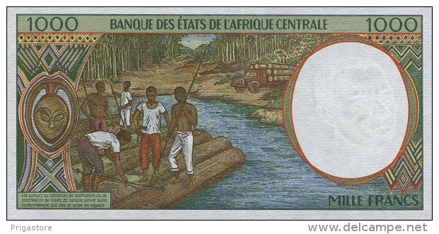 East African States - Afrique Centrale Congo 2000 Billet 1000 Francs Pick 102 G Neuf 1er Choix UNC - Republiek Congo (Congo-Brazzaville)