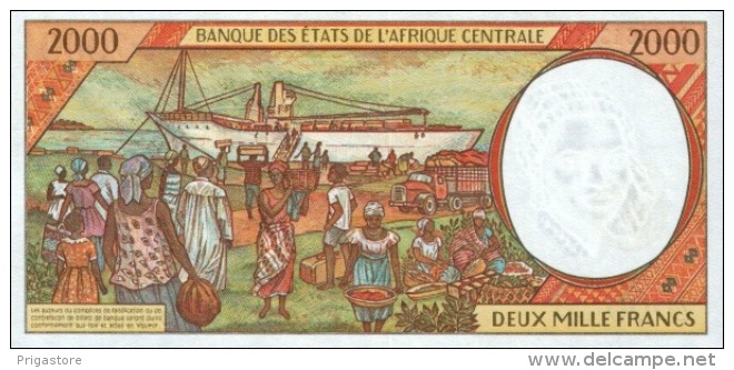 East African States - Afrique Centrale Congo 2002 Billet 2000 Francs Pick 103 H Neuf 1er Choix UNC - Republic Of Congo (Congo-Brazzaville)