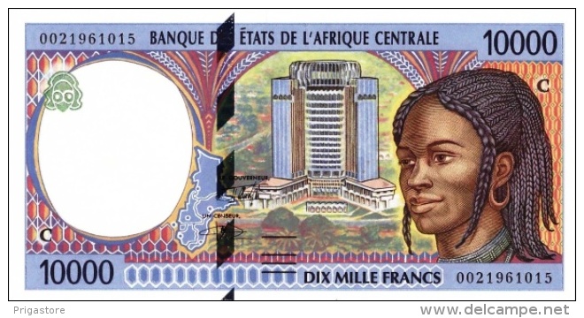 East African States - Afrique Centrale Congo 2000 Billet 10000 Francs Pick 105 F Neuf 1er Choix UNC - République Du Congo (Congo-Brazzaville)