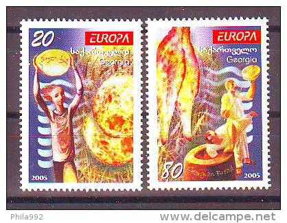 Georgia 2005 Y Europa Cept Gastronomy Mi No 480-81 MNH - Georgia