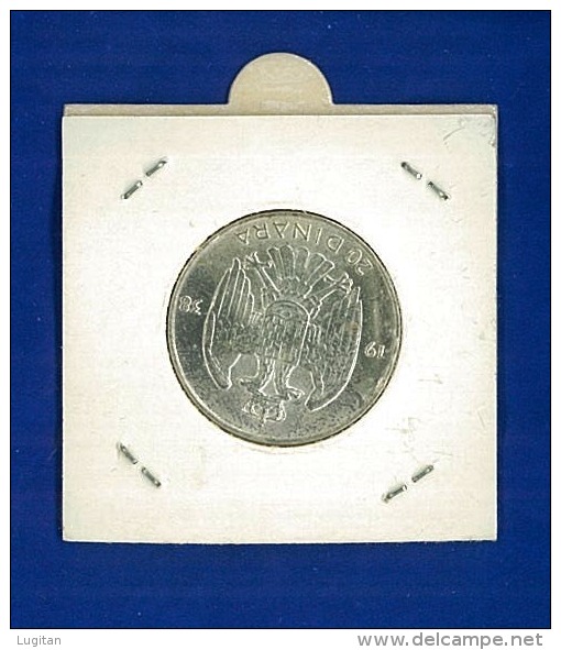 SILVER COIN - SERBIA- 20 Dinara, FDC UNC - 1938 - SILVER 735/1000 - ARGENTO - OSSIDO NATURALE - NON PULITA -  Q/FDC - Serbia