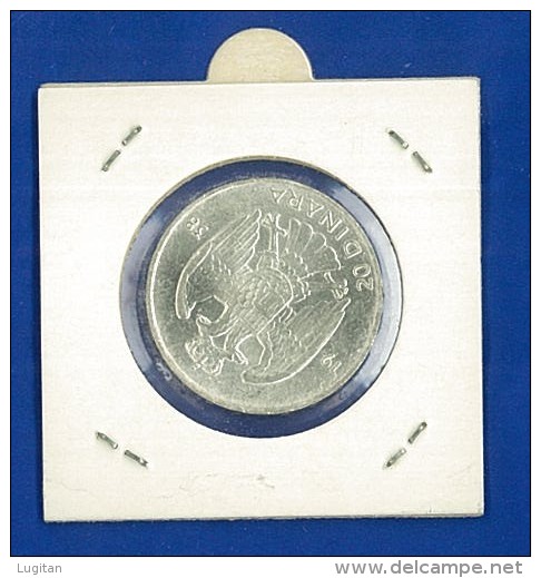 SILVER COIN - SERBIA- 20 Dinara, FDC UNC - 1938 - SILVER 735/1000 - ARGENTO - OSSIDO NATURALE - NON PULITA -  Q/FDC - Serbia