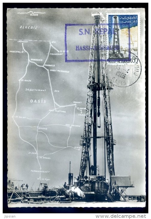 Cpsm Algérie Hassi Messaoud Une Grande Sonde -- Carte Maximum    DEC15 15 - 1960-1969