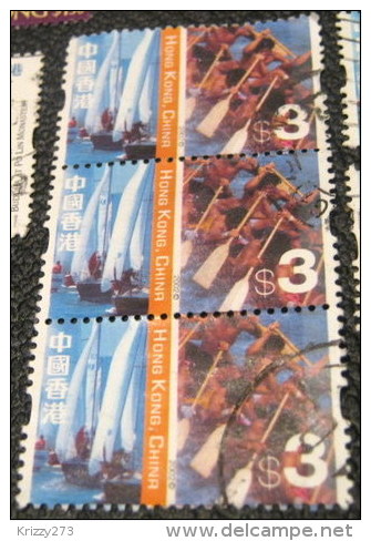 Hong Kong 2002 Cultural Diversity $3 X3 - Used - Oblitérés